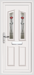 Croydon Kuban white upvc front door